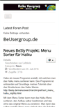 Mobile Screenshot of beusergroup.de